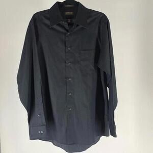 Men's Classic Black Button-Up Shirt - Stylish Formal Wear